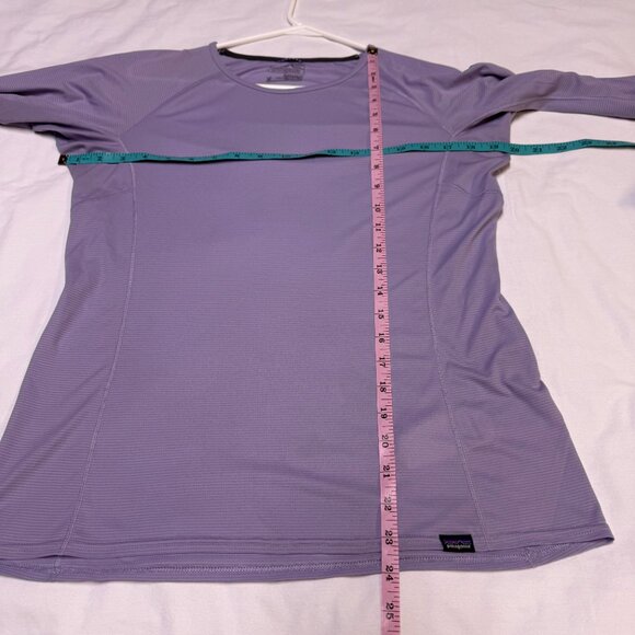 Patagonia Capilene Lightweight Crew Medium Lilac Purple Baselayer EUC - Picture 8 of 10